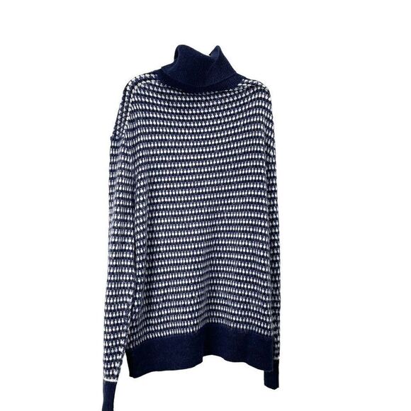 NEW Ted Baker Riber turtleneck knit sweater Size 5 US XL navy‎ blue - Picture 8 of 10